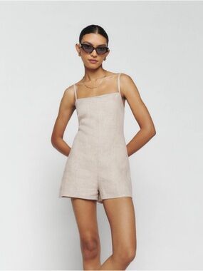 Linen Romper - Size 8